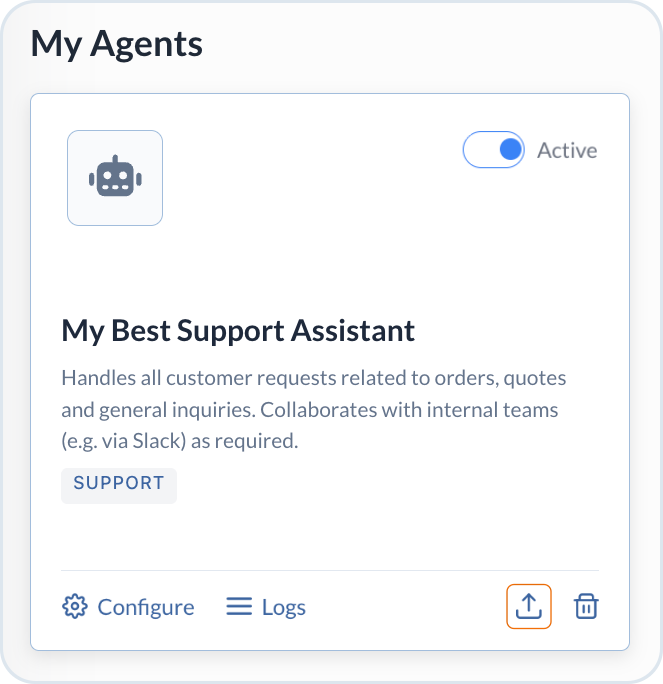 Agent export