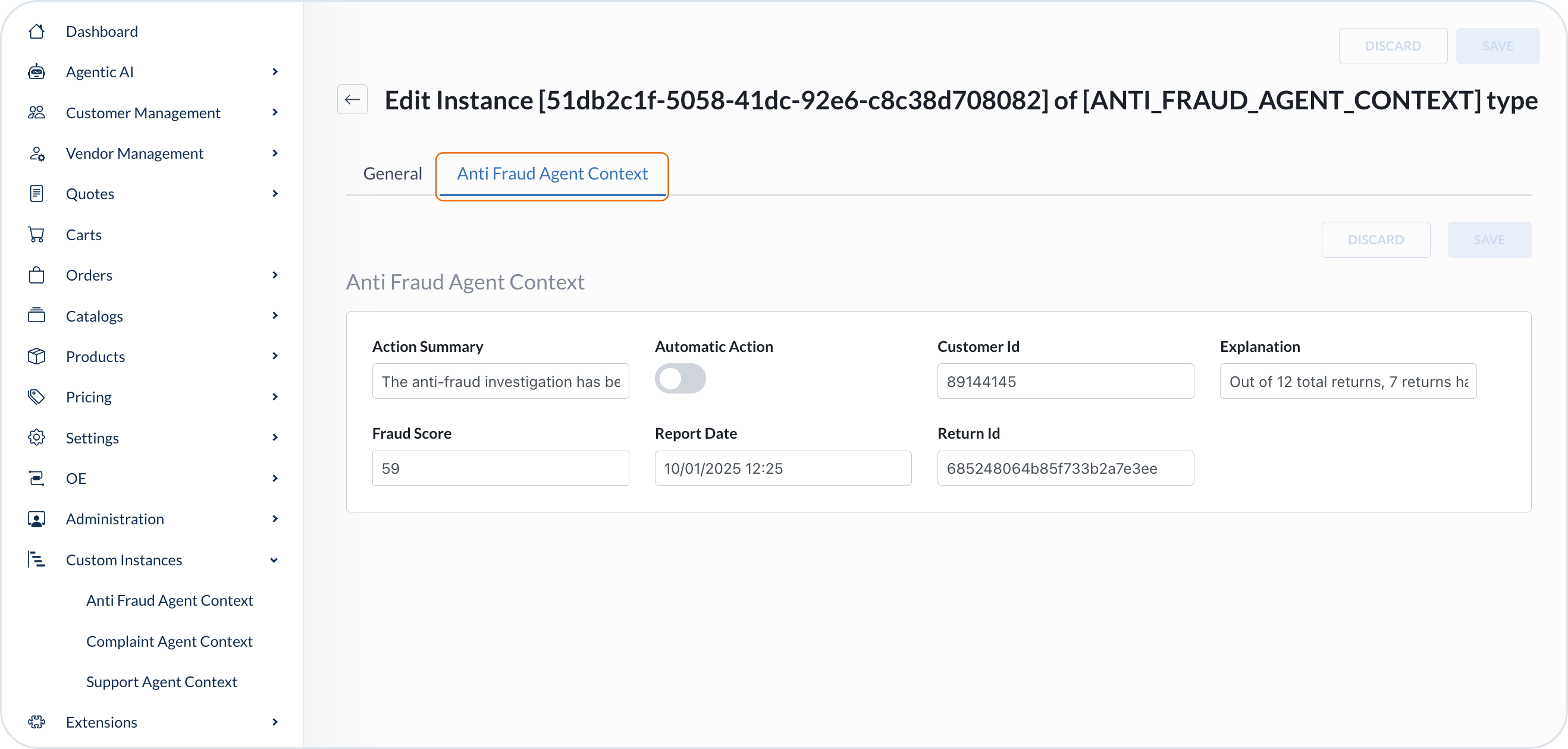 Anti-Fraud Agent Context