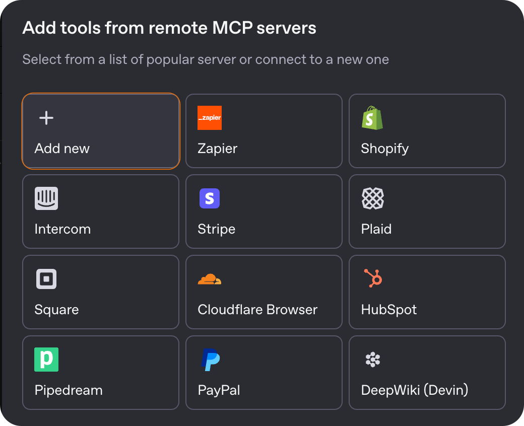 Add MCP tools